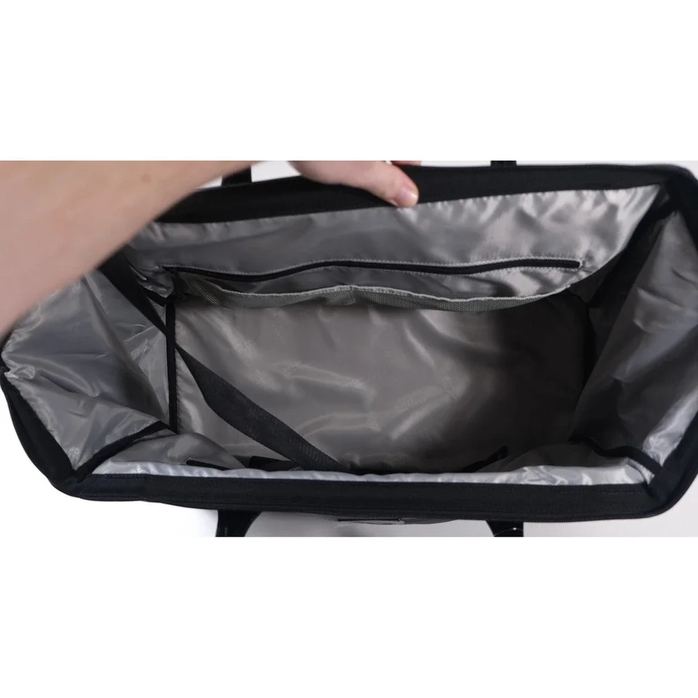 Portland Gear Duffel Black Cascade Duffel Vegan Leatherlite Travel Bag